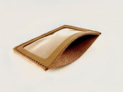 Slim Card Holder with Photo Sleeve - Handcrafted by J Tanner - J Tanner DIY Leather Craft