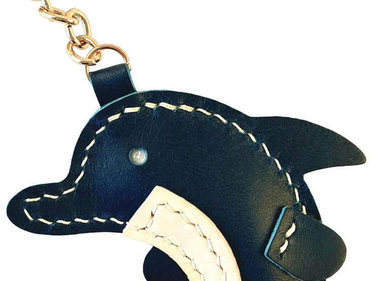 Dolphin Key Ring - Handcrafted by J Tanner - J Tanner DIY Leather Craft