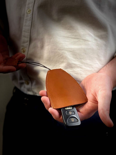 Car Key Case - Handcrafted by J Tanner - J Tanner DIY Leather Craft